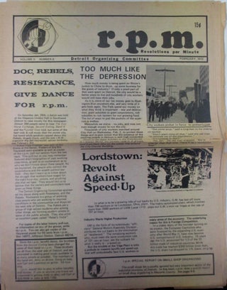 Item #019788 R.P.M. Revolutions Per Minute. February, 1972. Vol. II., No. 6. authors