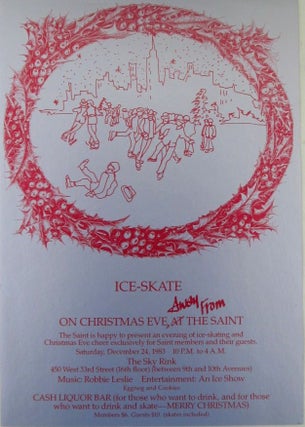Item #019791 Ice-Skate on Christmas Eve At Away from the Saint Handbill. Saturday, December 24, 1983