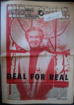 Item #019858 The East Village Other. September 3, 1969. Vol. 4., No. 43. Timothy Leary