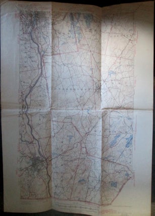Item #019871 Topographic Map New Hampshire, Manchester Quadrangle. United States Department of...