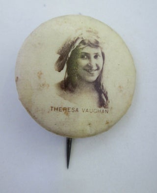 Five Pinbacks featuring Female Performers, circa 1890s. Includes Sadie Martinot, Mrs. Kendal,...