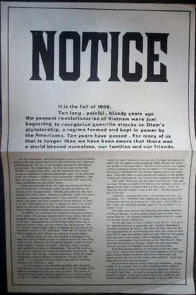 Item #019888 November Action Committees Notice. The Time is Now! Broadside