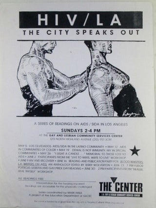 Item #020303 HIV/LA The City Speaks Out. Event Flyer/Handbill