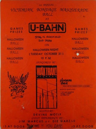 Item #020324 1st Annual Victorian Bondage Masquerade Ball at U-Bahn on Halloween Night (Tuesday...