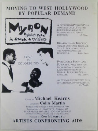 Item #020426 Myron. A Fairy Tale in Black and White Performance Flyer