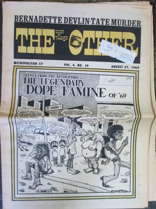 Item #020428 The East Village Other. August 27, 1969. Vol. 4., No. 39. Gilbert . Shelton,...