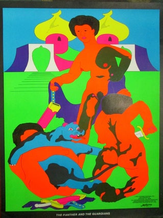 Item #020460 The Panther and the Guardians Blacklight Poster