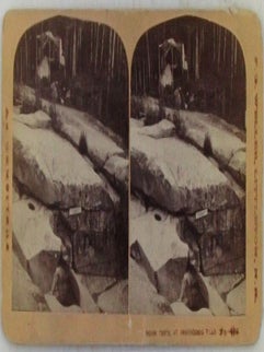 Item #020568 Indian Tents at Ammonoosuc Falls No. 402. Stereographic, Stereoscope, Stereoview...