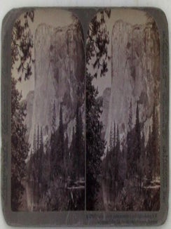 Item #020569 El Capitan in Yosemite Valley. Stereographic, Stereoscope, Stereoview Photograph