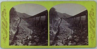 Item #020739 Crawford Notch Railroad Trestle. White Mountains, New Hampshire Stereographic,...