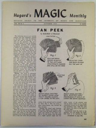 Item #020777 Hugard's Magic Monthly. October 1949. Jean Hugard, Paul Morris
