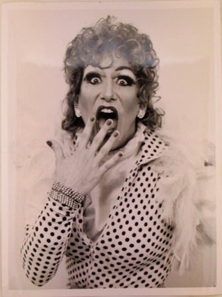 Item #020957 Six 8 by 10 glossy photos of a Drag Performer, perhaps Musty Chiffon
