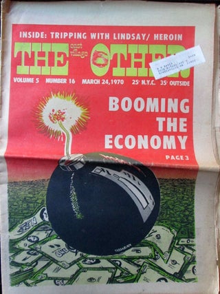 Item #020972 The East Village Other. March 24, 1970. Vol. 5., No. 16. Allen Ginsberg