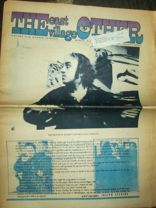 Item #021038 The East Village Other. March 3, 1970. Vol. 5., No. 13. R. Crumb, artist, Tuli...