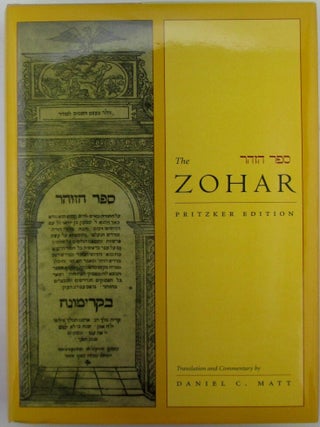 Item #021102 The Zohar. Volume One Only. Pritzker Edition. Daniel C. Matt, translation and...