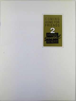 Item #021148 Minority AIDS Project Coming Home For Friends 2nd Annual Gospel Benefit Promotional...