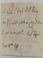 Item #021254 Handwritten request for some quintals of pollock to be purchased from Mr. (Amos)...