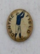 Item #021275 Centre (Center) Field Button, Pinback