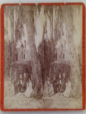 Item #021307 Residence of Harriet Beecher Stowe in Mandarin, Florida Stereographic, Stereoscope,...