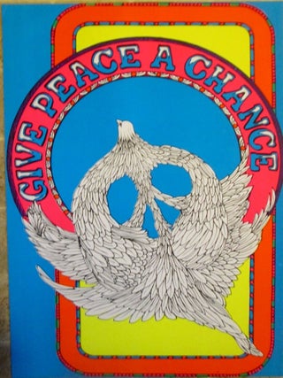 Item #021331 Give Peace a Chance Blacklight Poster