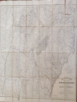 Item #021368 Military Map Showing the Marches of the United States Forces Under Command of Maj....