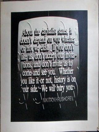 Item #021384 Poster Quoting Nikita Khrushchev on Capitalist States. (Video art, political art
