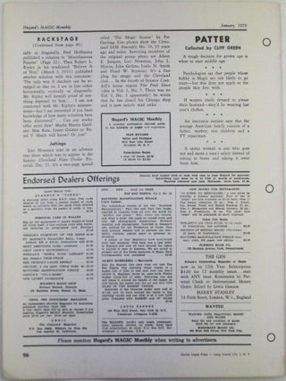 Hugard's Magic Monthly. January 1959
