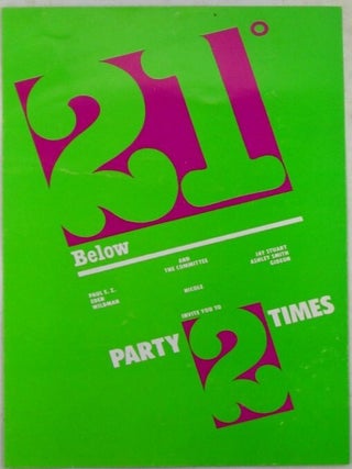 The Saint Nightclub Promotional Handbill. Thursday, July 16 z100 and Pazazz invite you to an Instant Hair Coloring Demonstration. Thursday, July 23 Arista Records Invites you to Party With the Thompson Twins