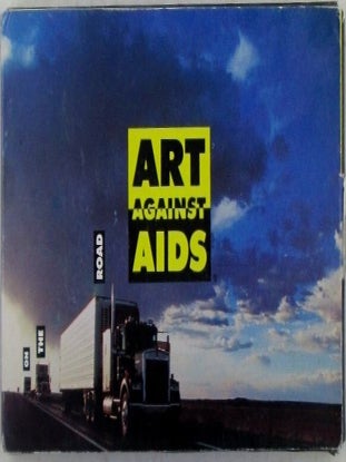 Item #021524 Art Against AIDS on the Road. 33 (of 34) Postcards in cardstock foldout box