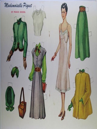 Item #021540 Mademoiselle Piquet. Paper Doll From December, 1947 Jack and Jill Magazine. Peggie...
