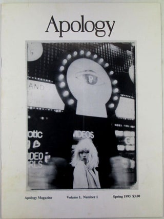 Item #021559 Apology Magazine. Volume 1, Number 1. Spring 1993. Allan Bridge