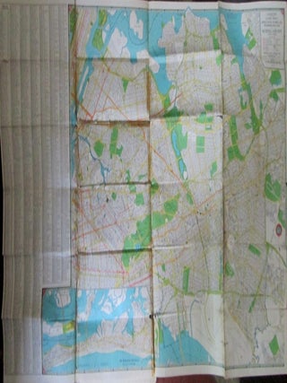 Item #021565 Cleartype Color Print Street, House Number, and Transportation Map of Queens County...