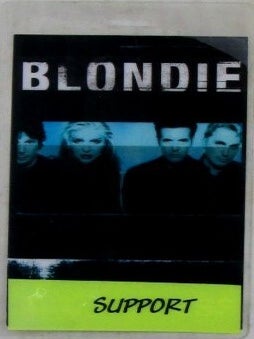 Item #021571 Blondie 1999 Tour Support Pass/Badge