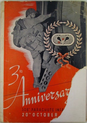 Item #021574 508th Parachute Infantry 3rd Anniversary Program. 20. October 1945. given