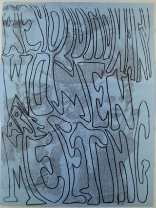 Item #021650 Revolutionary Women Are Meeting Event Flyer