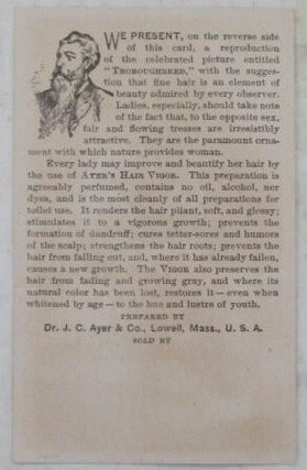 Ayer's Hair Vigor Trade Card Advertisement.