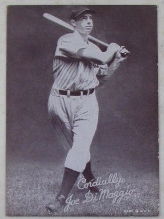 Item #021657 Joe DiMaggio Exhibit Card. Circa 1939-45