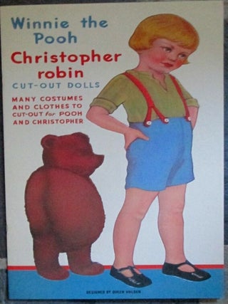 Item #021658 Winnie the Pooh Christopher Robin Cut-out Dolls. Many costumes and clothes to...