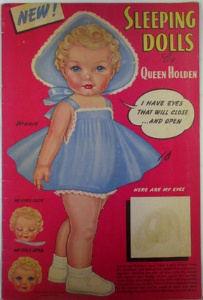 Item #021715 Sleeping Dolls. Eyes that Will Open and Close by Queen Holden. Queen Holden
