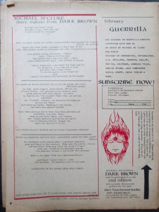 Guerrilla. January, 1967. Volume 1, Number 1