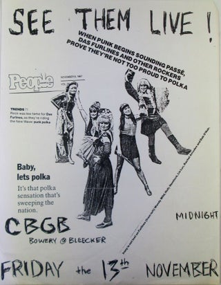 Item #021745 Das Furlines At La Mama. Celebrate Leap Year!! Show Flyer