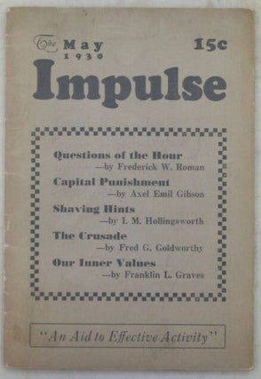 Item #021746 The Impulse. May, 1930. Axel Emil Gibson
