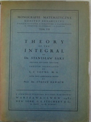 Item #021764 Theory of the Integral. Second Revised Edition, English Translation. Tom VII of the...