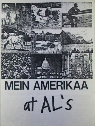 Item #021782 Mein Amerikaa At Al's. A Play by Matthew Weiss. Directed by P. David Ebersole. Al's...