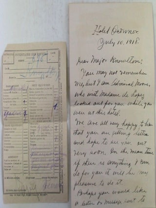 Item #021800 World War I Collection of Correspondence. Approximately 15 letters. Some with...