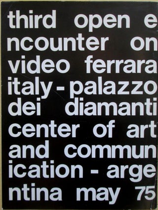 CAYC Third International Open Encounter on Video. Palazzo dei diamanti. Ferrara Italia May 75