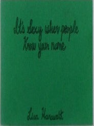 Item #021870 It's Sexy When People Know Your Name. Lisa Hanawalt, author and publisher