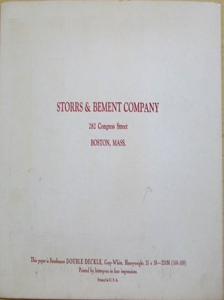 Double Deckle. Strathmore's Newest Paper Example Booklet.