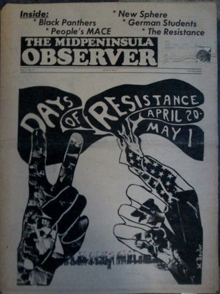 Item #021941 The Midpeninsula Observer. April 22-May 6. Vol. 1. No. 18. Allen Ginsberg