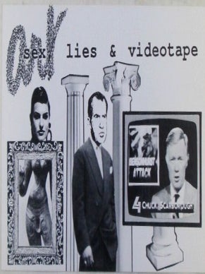 Item #021951 Art Sex Lies and Videotape Continuous Exhibition of Video Collages Invitation Postcard
